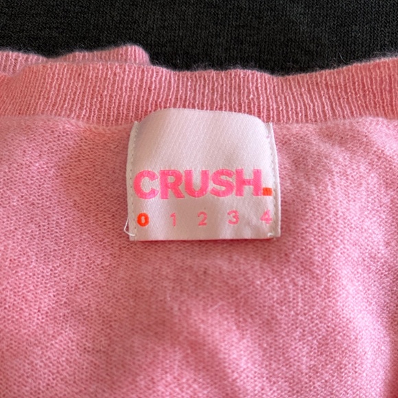 CRUSH Cashmere Pink Button-Up Cardigan - Picture 11 of 12